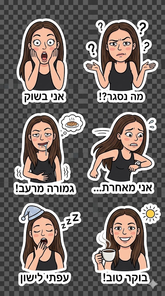 פרומפט לננו בננה פרו - מדבקות לווטסאפ