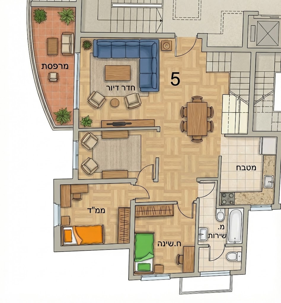 פרומפט לננו בננה פרו - שינוי תכנית דירה 