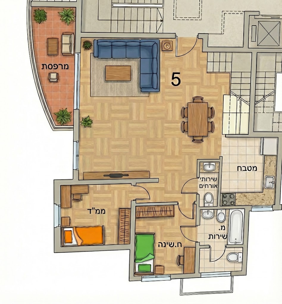 פרומפט לננו בננה פרו - שינוי תכנית דירה